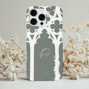 Minimalistischer Chic Gothic Arch Typografie Sageg iPhone 16 Pro Max Hülle