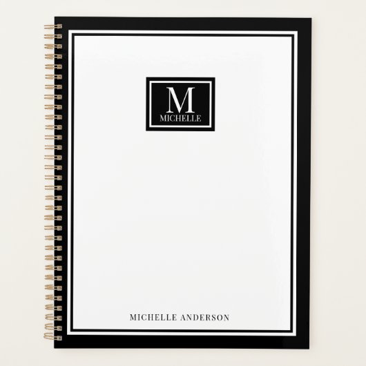 Minimalistischer Chic mit zweifachem Rand und Mono Planer (Vorderseite)