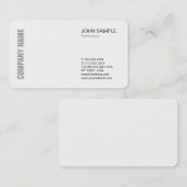 Minimalistischer Chic-modernes berufliches Visitenkarte (Vorne/Hinten)