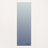 Minimalistischer Chic Ombre Blue Chic Yogamatte (Vorderseite)