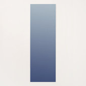 Minimalistischer Chic Ombre Blue Chic Yogamatte (Rückseite)