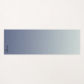 Minimalistischer Chic Ombre Blue Chic Yogamatte (Vorderseite (Horizontal))