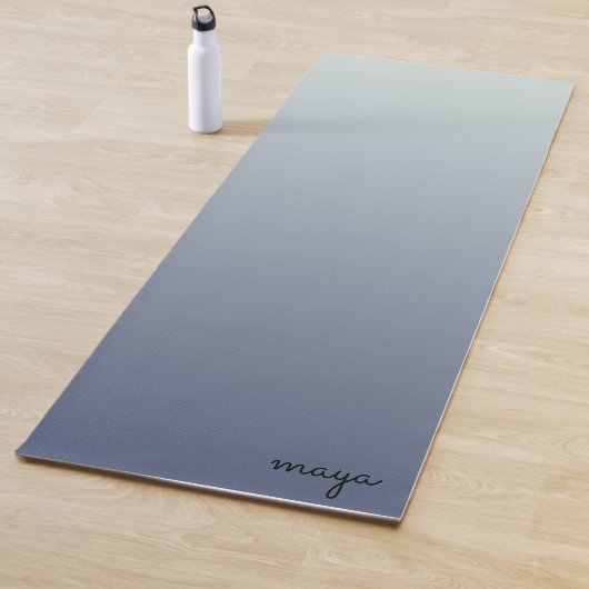 Minimalistischer Chic Ombre Blue Chic Yogamatte (Beispiel)