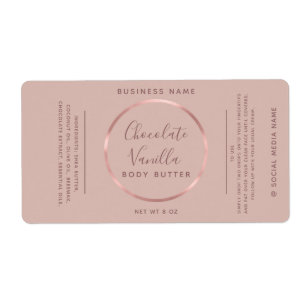 Minimalistischer, chic typografischer Kreis Rose