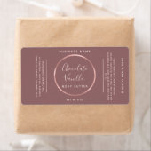 Minimalistischer, chic typografischer Kreis Rose (Insitu)