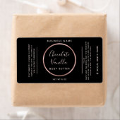 Minimalistischer, chic typografischer Kreis Rose (Insitu)