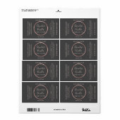 Minimalistischer, chic typografischer Kreis Rose (Vorne)