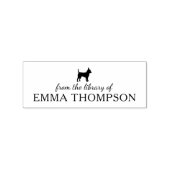 Minimalistischer Chihuahua-Hund aus der Bibliothek Gummistempel (Prägung)