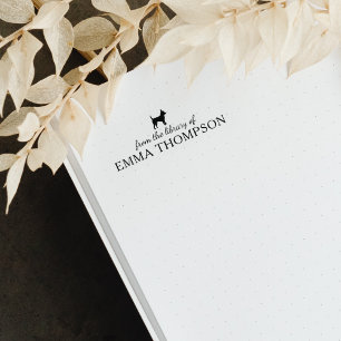 Minimalistischer Chihuahua-Hund aus der Bibliothek Gummistempel