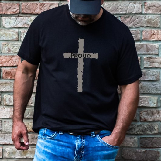 Minimalistischer, Christlicher Stein T-Shirt
