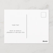 Minimalistischer Cocktail Geburtstagsparty Postkarte (Rückseite)