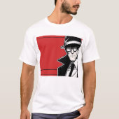 Minimalistischer Comic Man Men's Basic T - Shirt (Vorderseite)