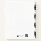 Minimalistischer Continuous-Line-Kunstplaner Notizblock (Rückseite)