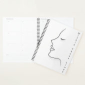Minimalistischer Continuous-Line-Kunstplaner Planer (Anzeige)