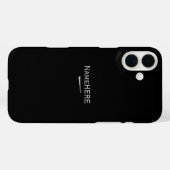 Minimalistischer, Cooler, benutzerdefinierter Name Case-Mate iPhone Hülle (Rückseite (Horizontal))