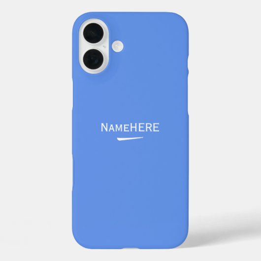 Minimalistischer, Cooler Blauer benutzerdefinierte Case-Mate iPhone Hülle (Rückseite)