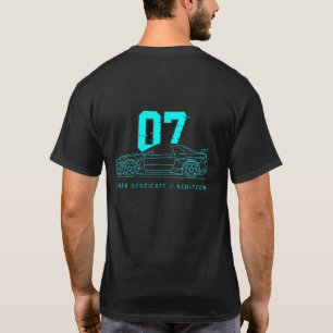 Minimalistischer Cyberpunk Nr. 07 Blockcore T-Shirt