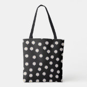 "Minimalistischer Daisy Pattern Tote Bag Tasche (Rückseite)