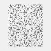 Minimalistischer Dalmatiner besticht durch seine s Fleecedecke (Vorderseite)