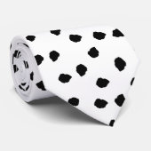 Minimalistischer Dalmatiner besticht durch seine s Krawatte (Gerollt)