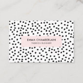 Minimalistischer Dalmatiner besticht durch seine s Visitenkarte (Vorderseite)