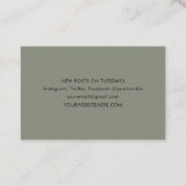 Minimalistischer Dalmatiner besticht durch seine s Visitenkarte (Rückseite)