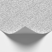 Minimalistischer Dalmatiner Simple Modern Polka do Geschenkpapier (Ecke)