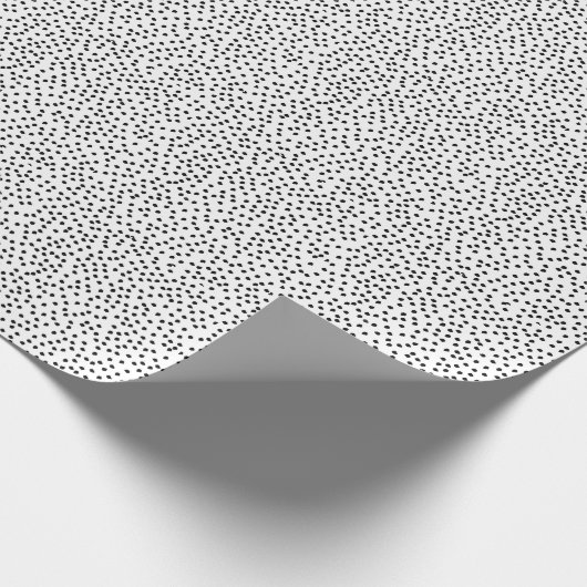 Minimalistischer Dalmatiner Simple Modern Polka do Geschenkpapier (Ecke)