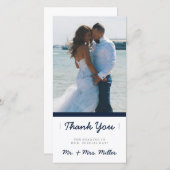 Minimalistischer Dank | ABWEICHUNGEN Dankeskarte (Vorne/Hinten)