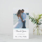 Minimalistischer Dank | ABWEICHUNGEN Dankeskarte (Stehend Vorderseite)