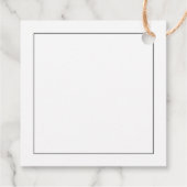 Minimalistischer Dank Geschenkanhänger (Rückseite)