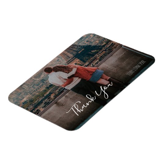 Minimalistischer Dank Magnet (Linke Seite)