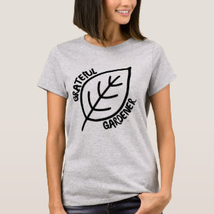 Minimalistischer dankbarer Gärtner handgezeichnete T-Shirt