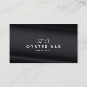 Minimalistischer Deco-Stil Schwarze Perle Visitenkarte