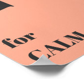 Minimalistischer Designtext Rosa Pastellfarben Mod Poster (Ecke)