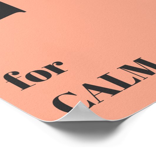 Minimalistischer Designtext Rosa Pastellfarben Mod Poster (Ecke)