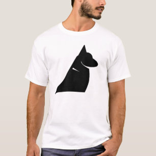 Minimalistischer Deutsche-Schäferhund-Silhouette-T T-Shirt