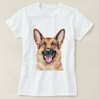 Minimalistischer deutscher Schäferhund Inspiriert T-Shirt