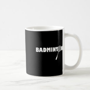 Minimalistischer Dminton - Racquet Shuttle Dminton Kaffeetasse