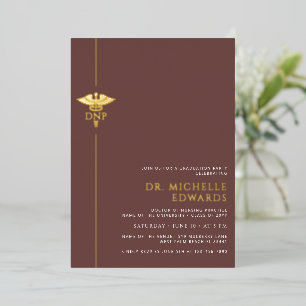 Minimalistischer DNP Doktor der Pflegepraxis Absol Folieneinladung
