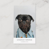Minimalistischer Dog Sitter Trainer Groomer Expert Visitenkarte (Vorderseite)
