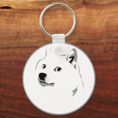 Minimalistischer Dogecoin-Keyfob Schlüsselanhänger (Vorderseite)