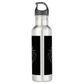 Minimalistischer Drache, personalisiert Edelstahlflasche (Rückseite)