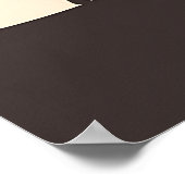 Minimalistischer Dschungel Giraffe Art Poster (Ecke)