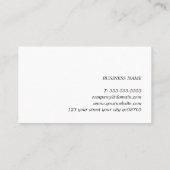 Minimalistischer, dunkelgrauer Berater Visitenkarte (Rückseite)