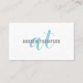 Minimalistischer, dunkelgrauer Berater Visitenkarte (Vorderseite)