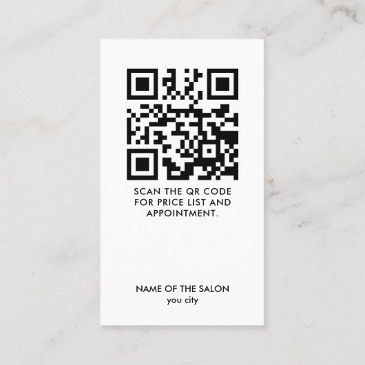 Minimalistischer dunkler Blauer Golden QR-Code Visitenkarte (Rückseite)