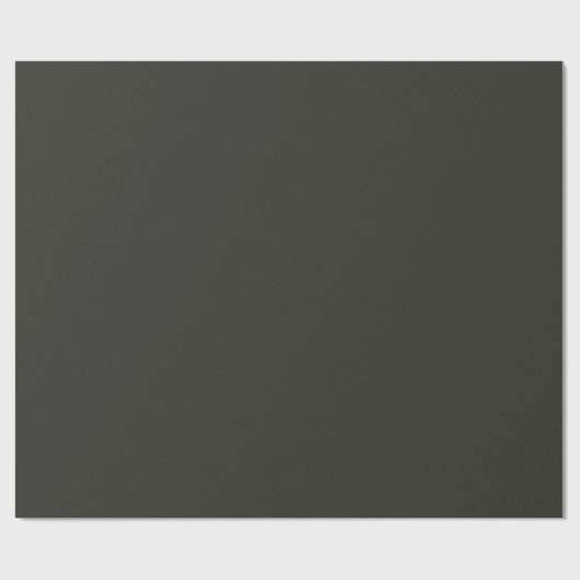 Minimalistischer dunkler Pine Tree solide schlicht Geschenkpapier (Flach)