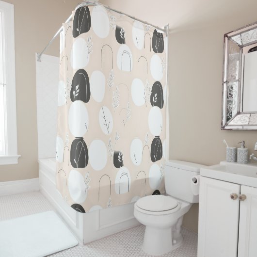 Minimalistischer Duschvorhang (Beispiel)