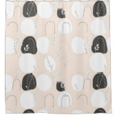 Minimalistischer Duschvorhang (Vorderseite)